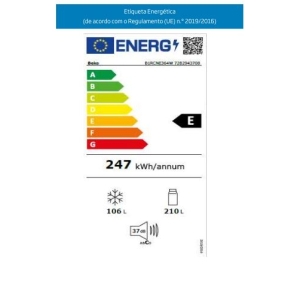 COMBINADO BEKO LARGURA 60 B1RCNE364W