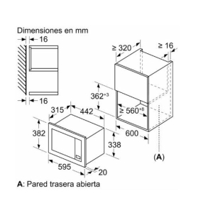 MICRO-ONDAS ENCASTRE BALAY 3CG6112X3